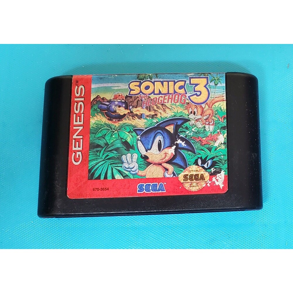 Sonic the Hedgehog 3 Cartridge *Sega Genesis, 1994 * UNTESTED